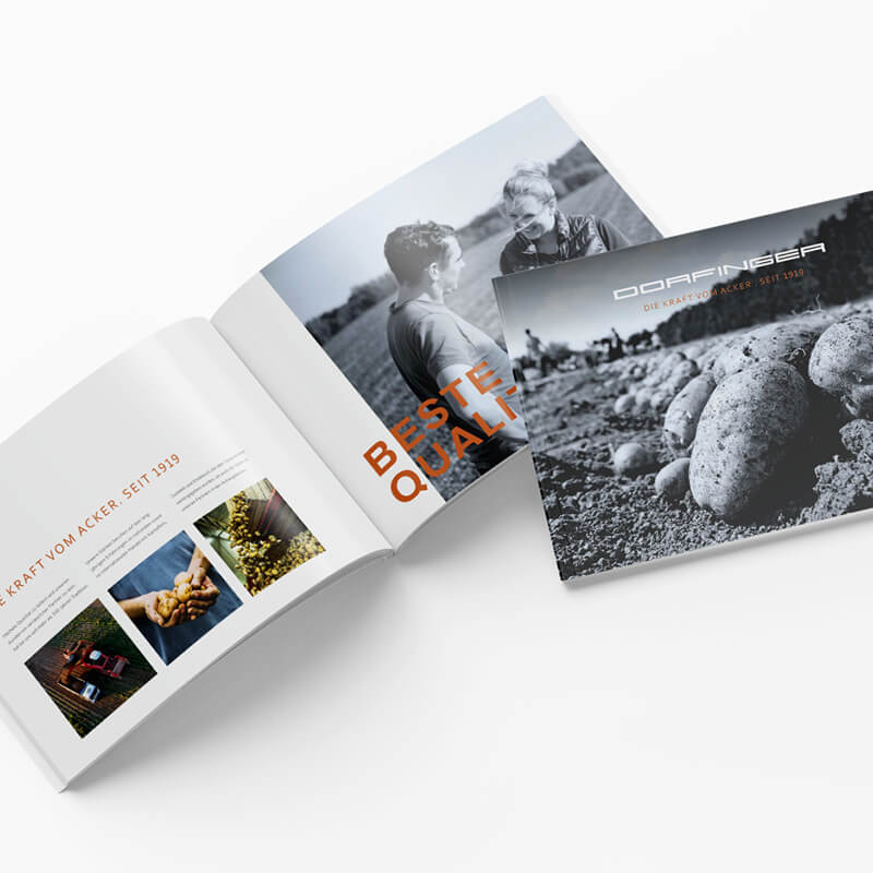 Dorfinger Imagefolder offen