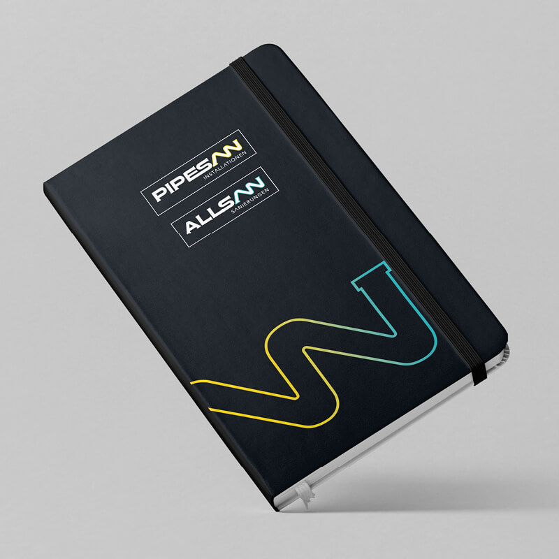 Pipesan Allsan Block mit Logo in Schwarz