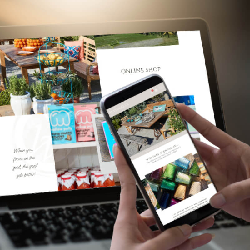 Wyhnalek Website auf Handy und Pc